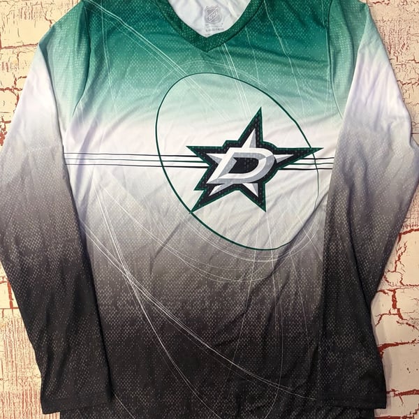 NHL Dallas Stars Long Sleeve Performance Active Wear Shirt Size L