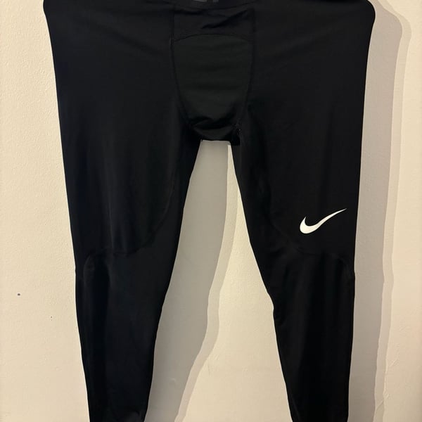 Youth Nike Pro Compression Tights Size L Black Dri-FIT Baselayer Pants