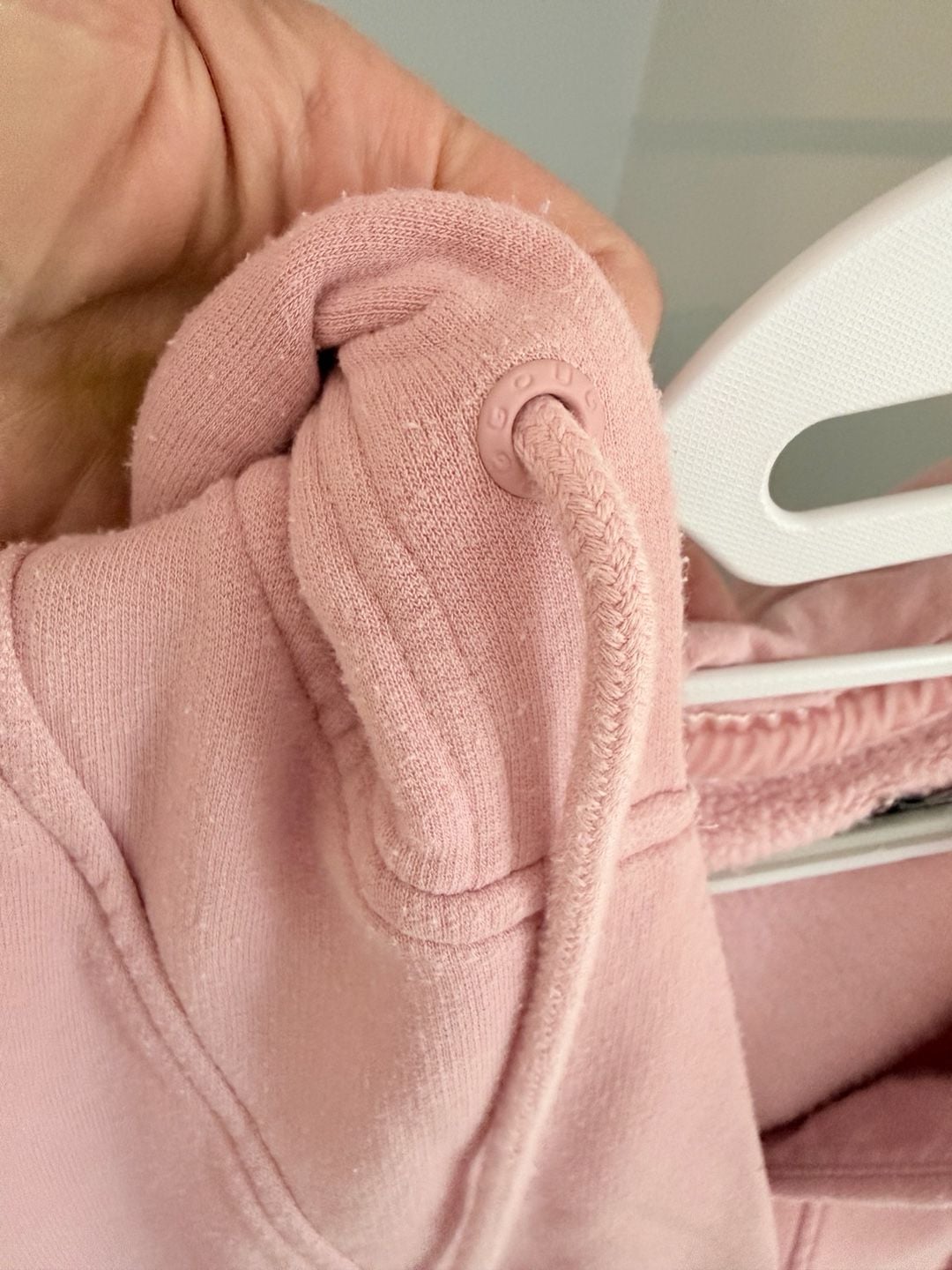 UGG Adryann Hoodie Size M Pink Fleece Pullover Sweatshirt 6