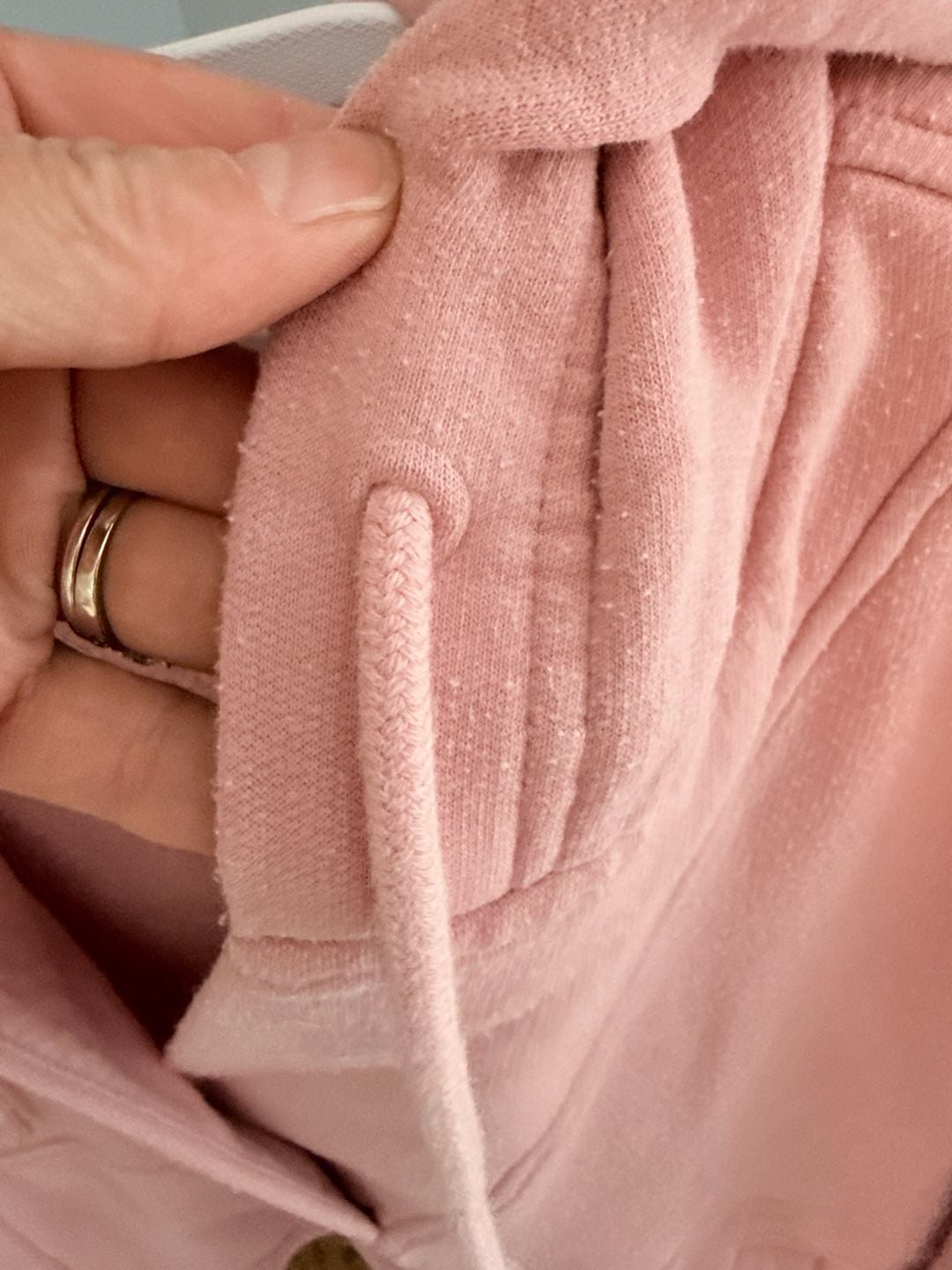 UGG Adryann Hoodie Size M Pink Fleece Pullover Sweatshirt 7