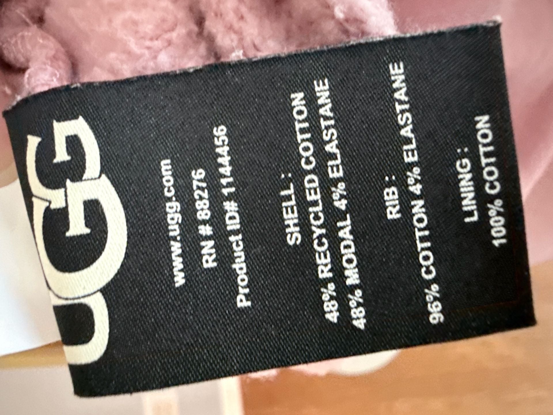 UGG Adryann Hoodie Size M Pink Fleece Pullover Sweatshirt 10