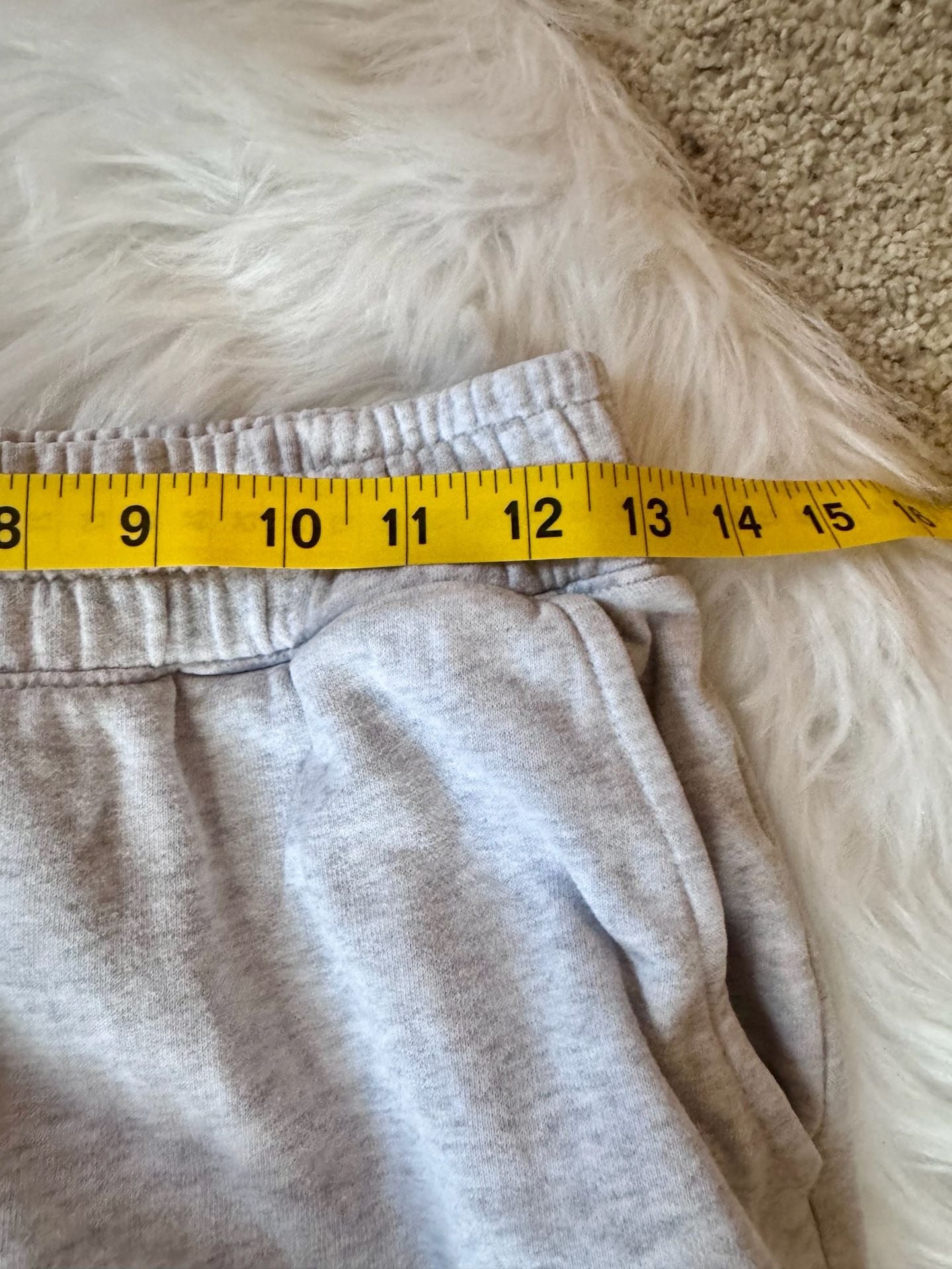 American Eagle Sweatpants Size S Grey Fleece Joggers High Waisted (flawed) 8