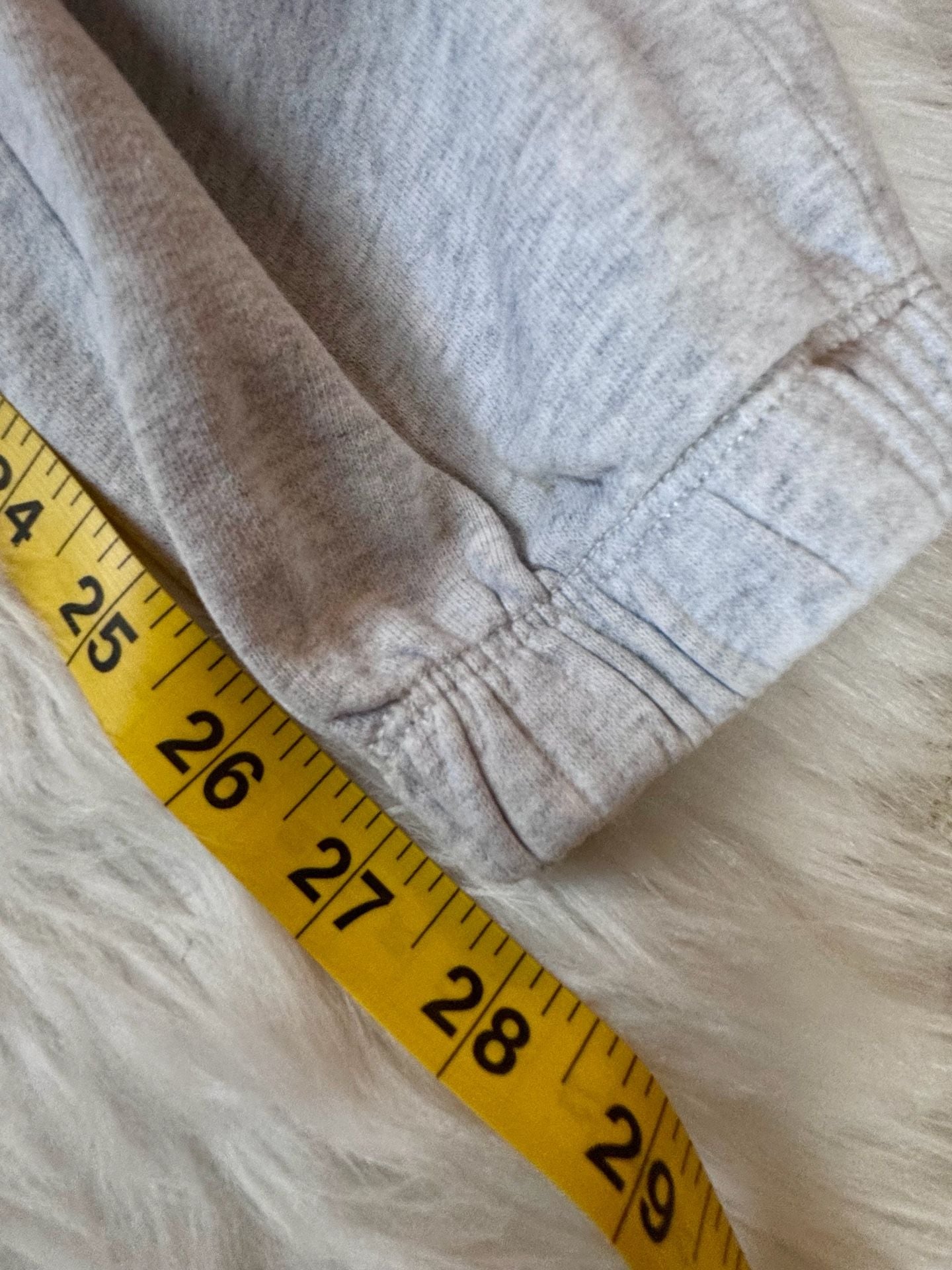 American Eagle Sweatpants Size S Grey Fleece Joggers High Waisted (flawed) 10