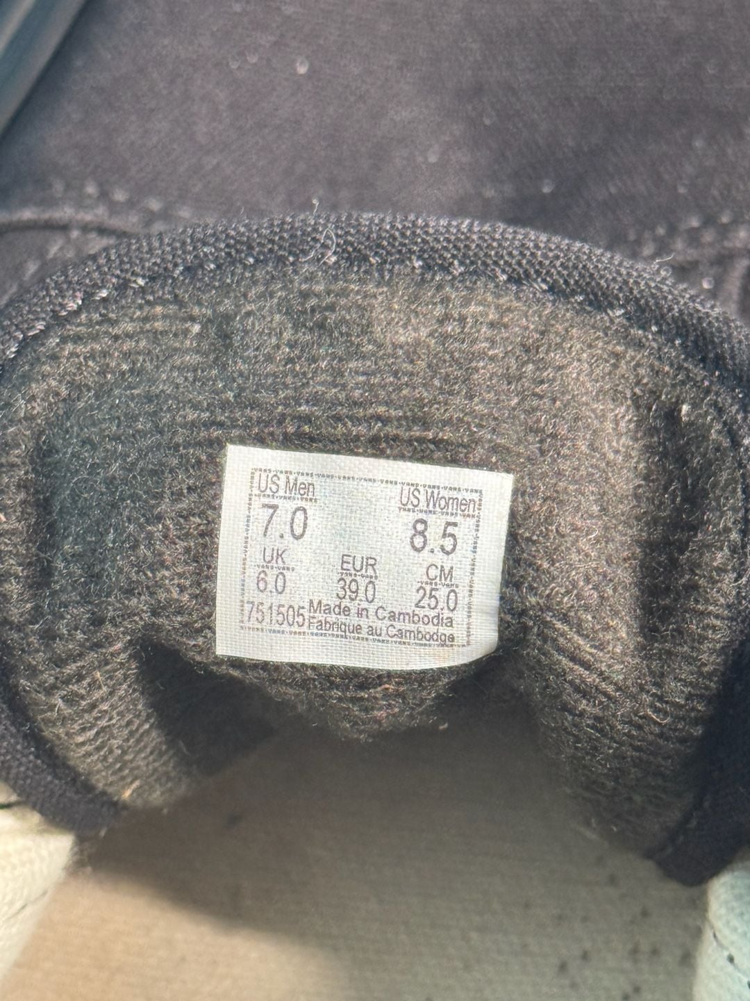 Vans Old Skool Black Canvas Sneakers 7