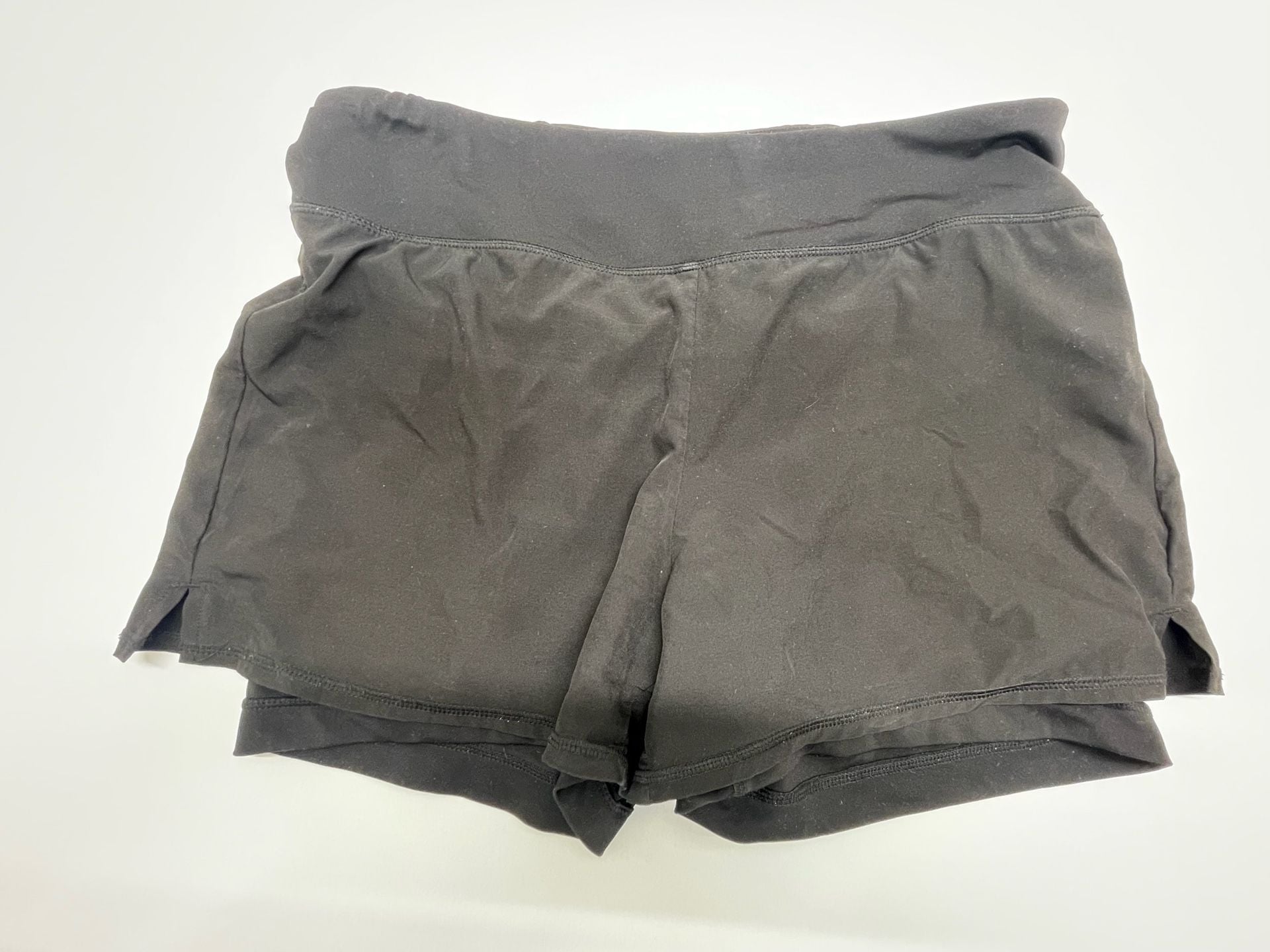 90 Degree By Reflex Athletic Shorts Size M Black Double Layer Running 1