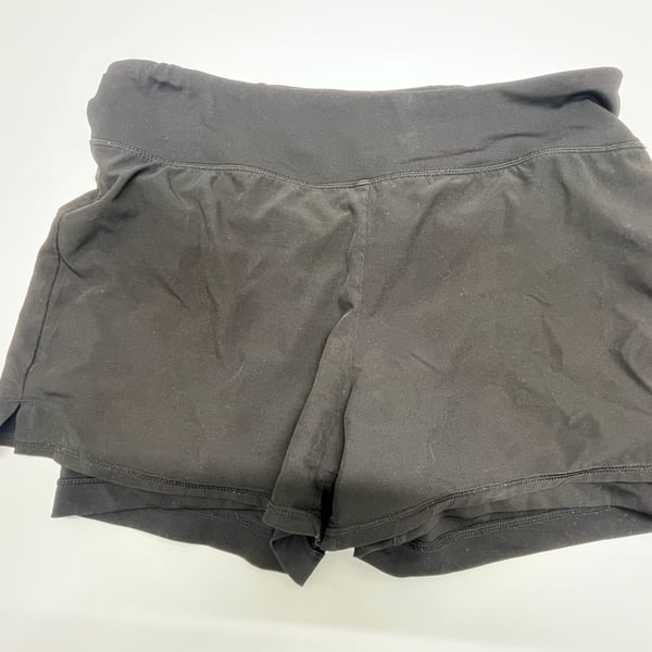 90 Degree By Reflex Athletic Shorts Size M Black Double Layer Running