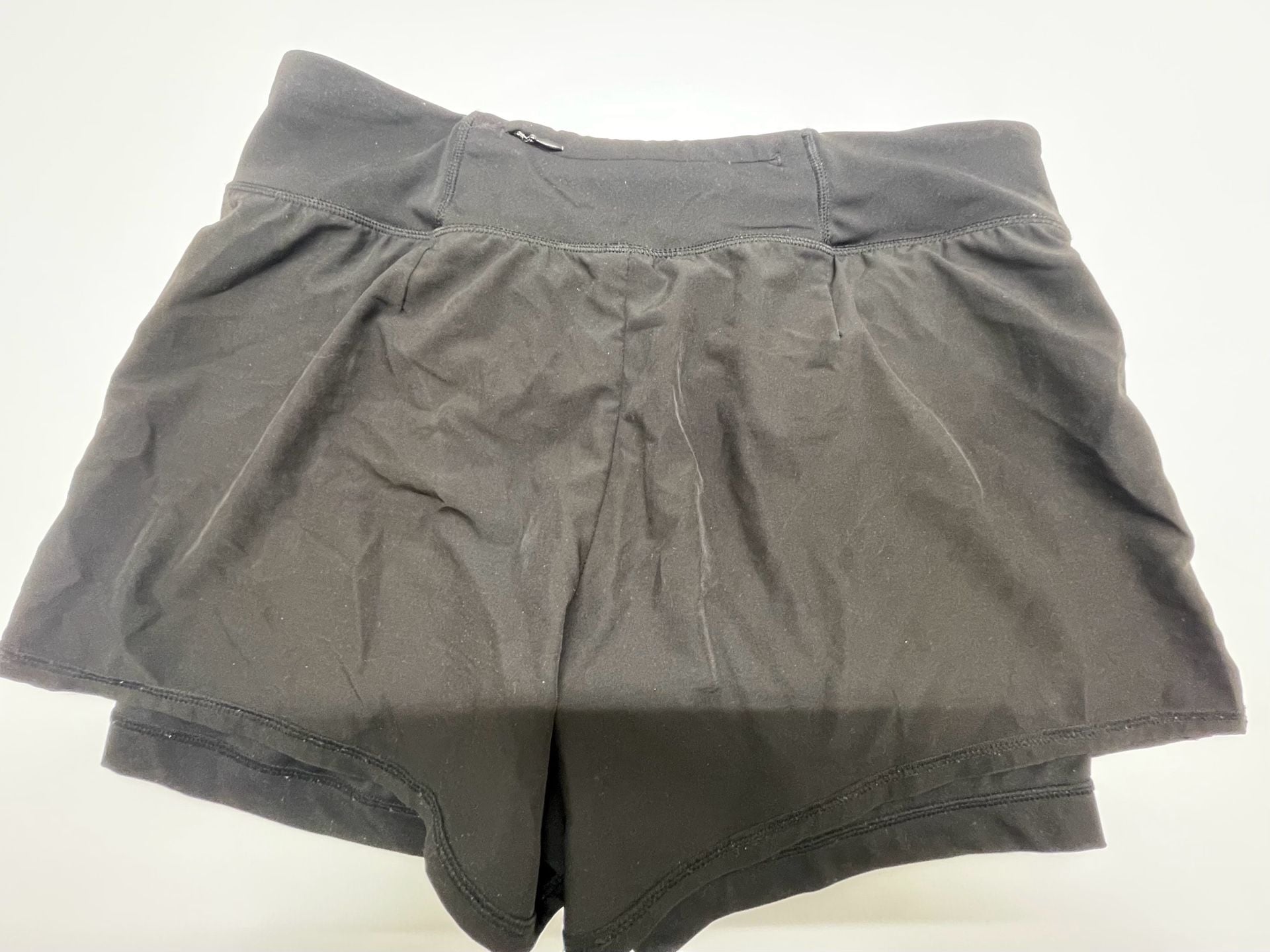90 Degree By Reflex Athletic Shorts Size M Black Double Layer Running 2
