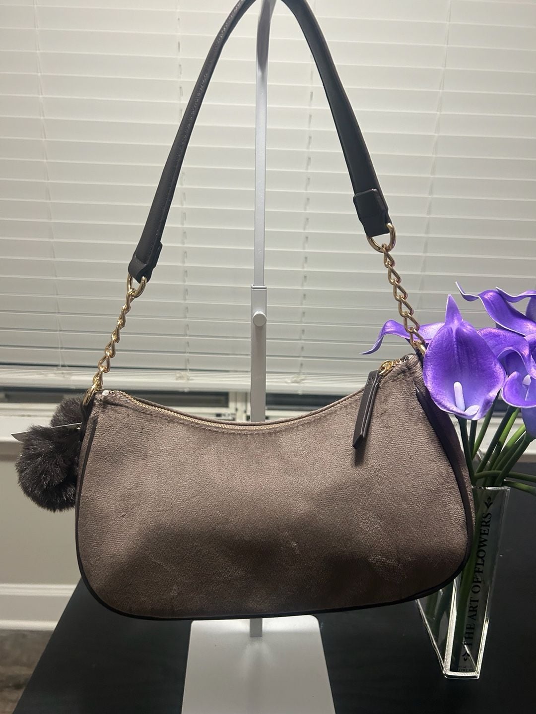 Juicy Couture Juicy Magnifique Shoulder Bag Iced Coffee Velour 5
