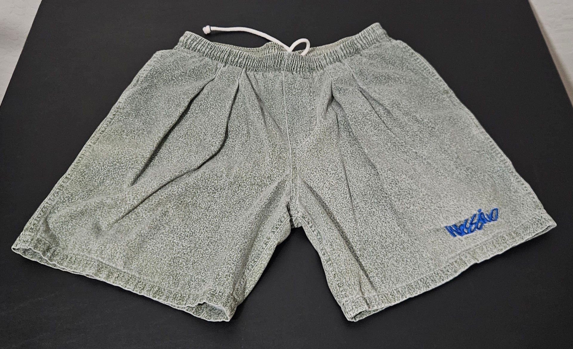 Mossimo Shorts Size Small Green Cotton Terry Cloth Drawstring 90s Vintage USA 2