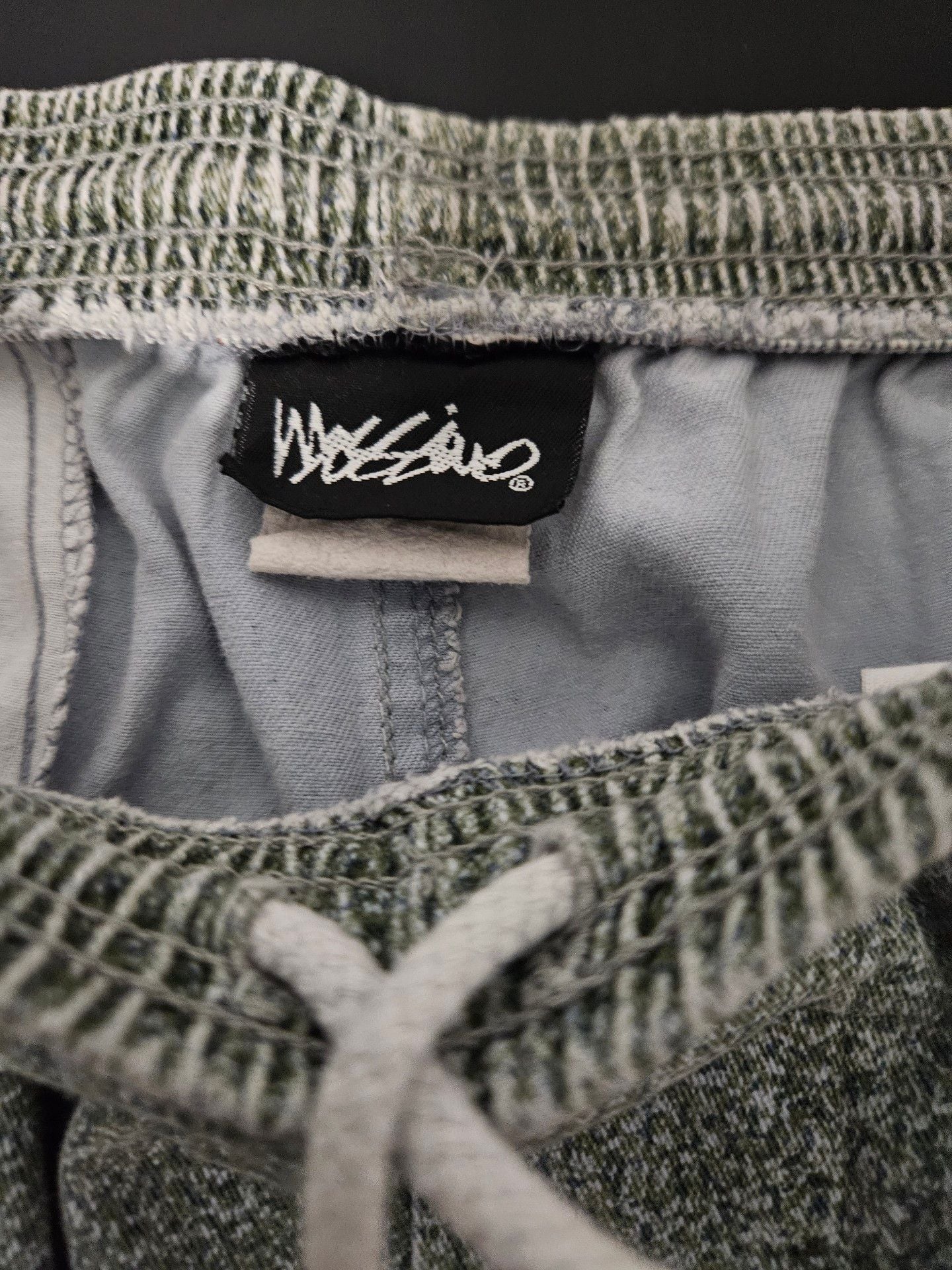 Mossimo Shorts Size Small Green Cotton Terry Cloth Drawstring 90s Vintage USA 5