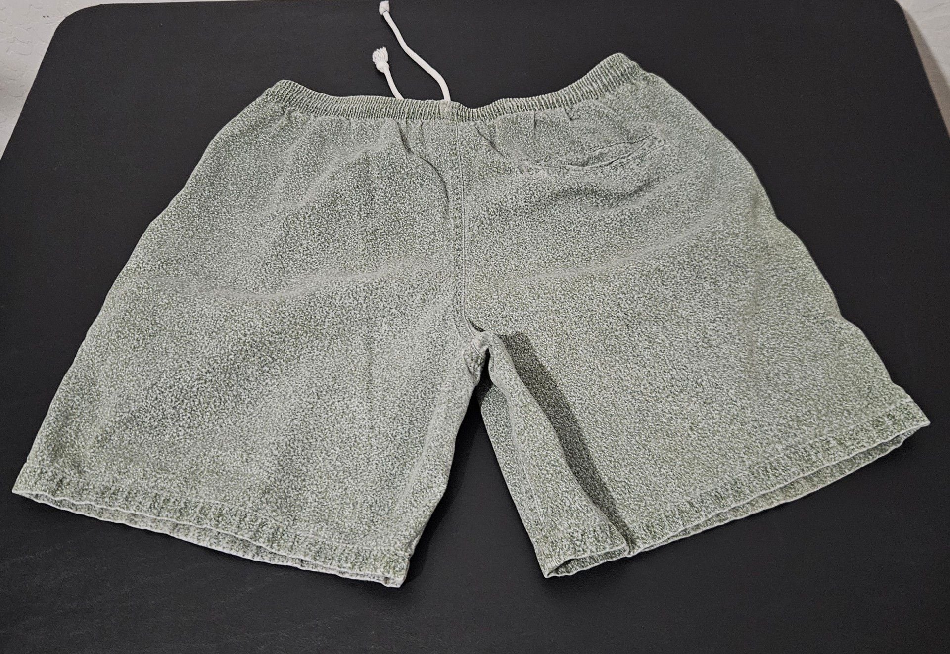 Mossimo Shorts Size Small Green Cotton Terry Cloth Drawstring 90s Vintage USA 7