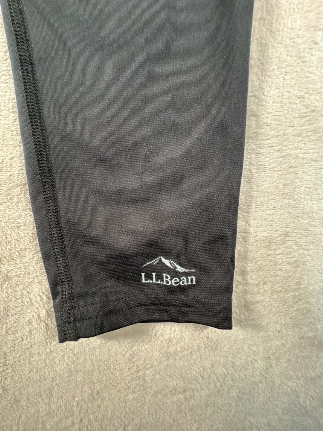 L.L.Bean Base Layer Leggings Black 3