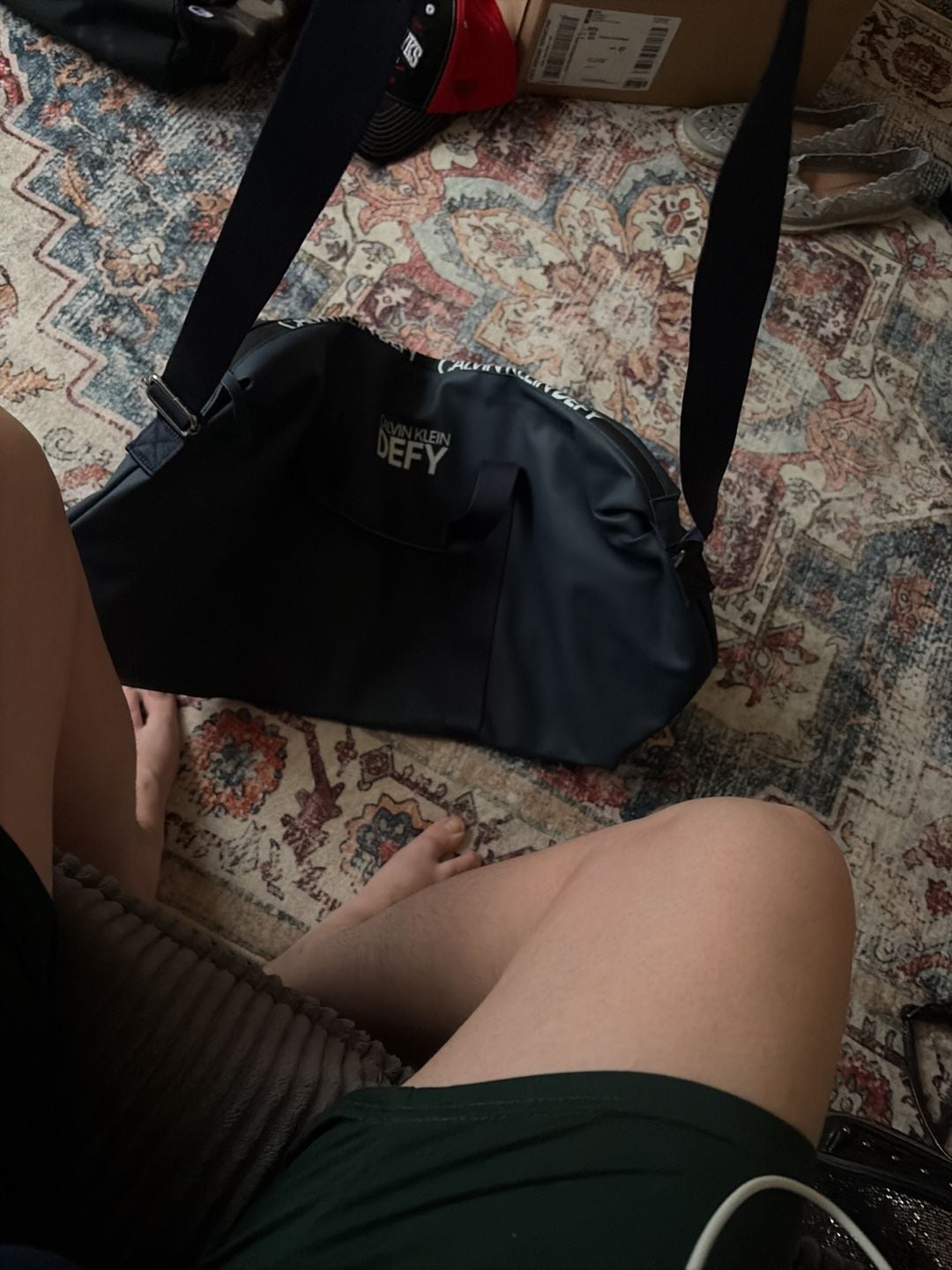 Calvin Klein Defy Duffle Travel Bag Black 6