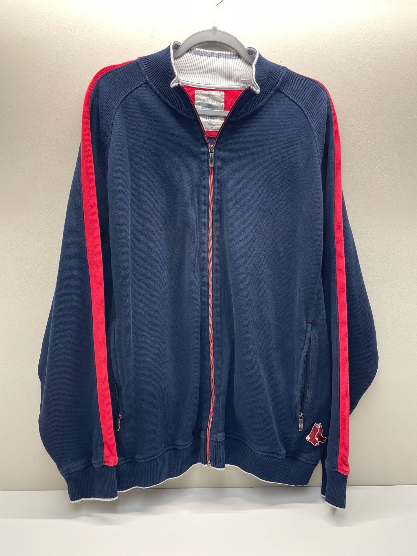 Tommy Bahama Boston Red Sox Full Zip Sweater Jacket Size XL Blue Red MLB 2