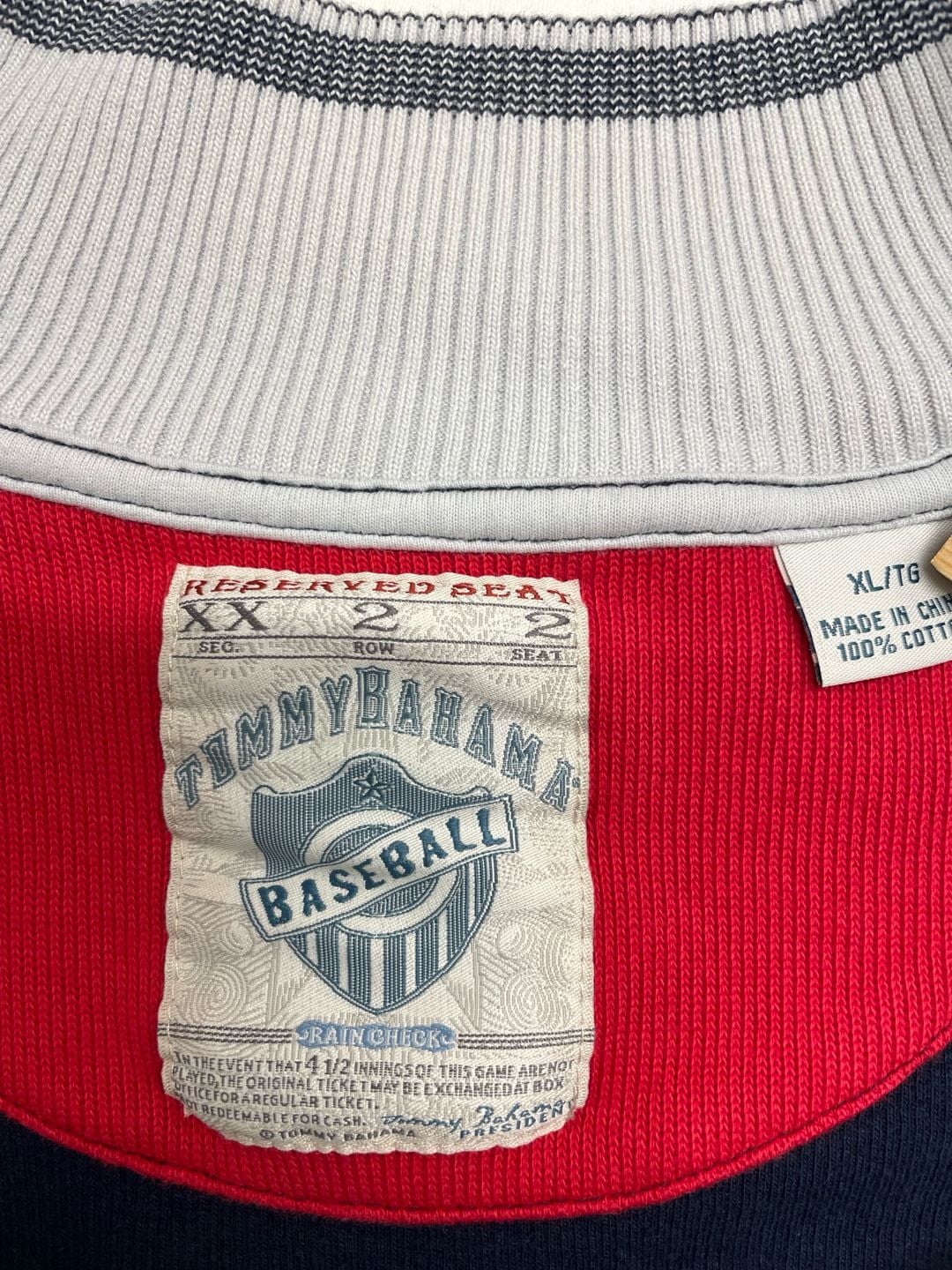 Tommy Bahama Boston Red Sox Full Zip Sweater Jacket Size XL Blue Red MLB 8