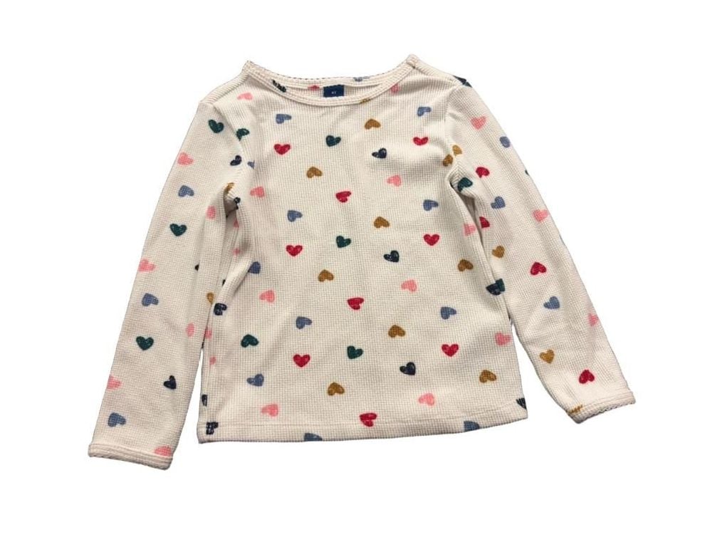 Old Navy Thermal Long Sleeve Shirt Size 4T Multi Heart Print 3