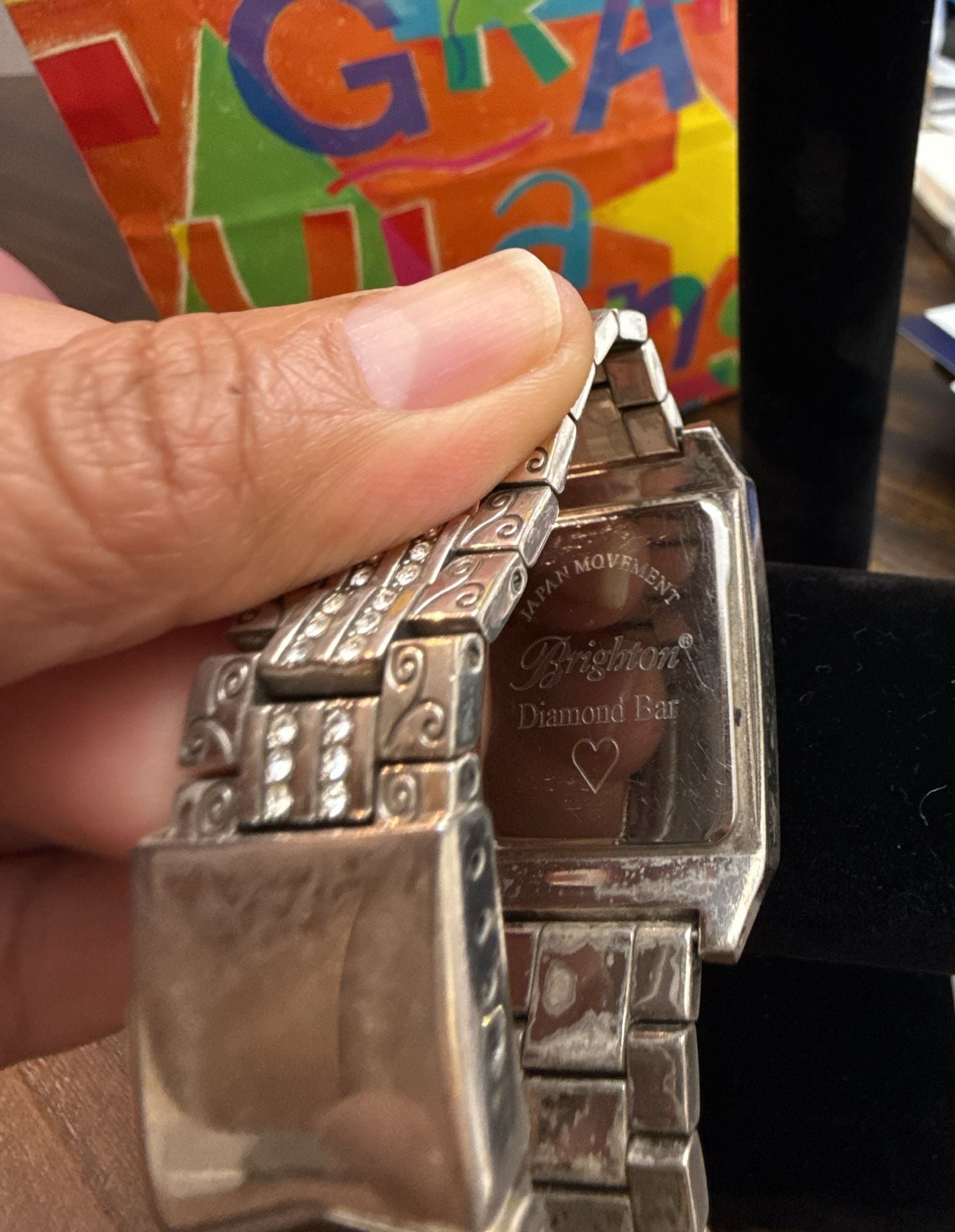 Brighton Diamond Bar Watch 4
