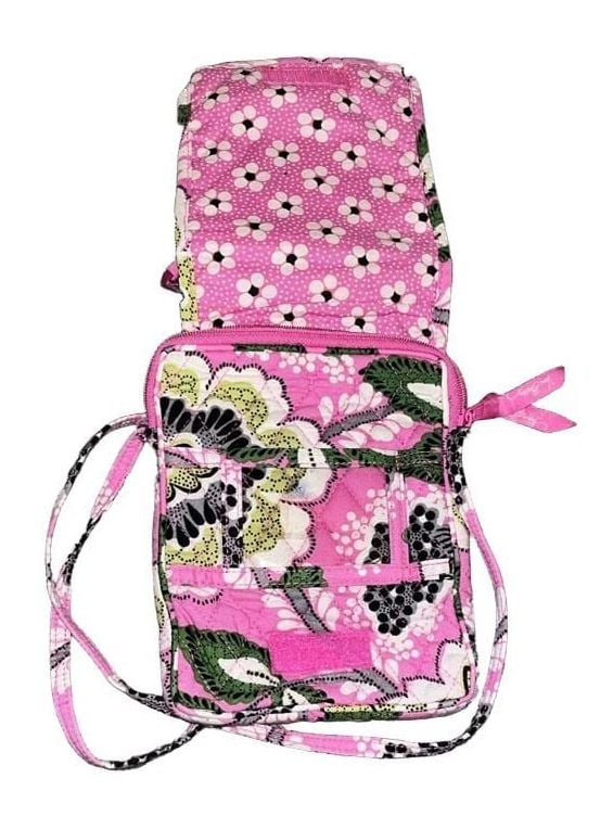 Vera Bradley Priscilla Pink Mini Hipster Crossbody Bag 6