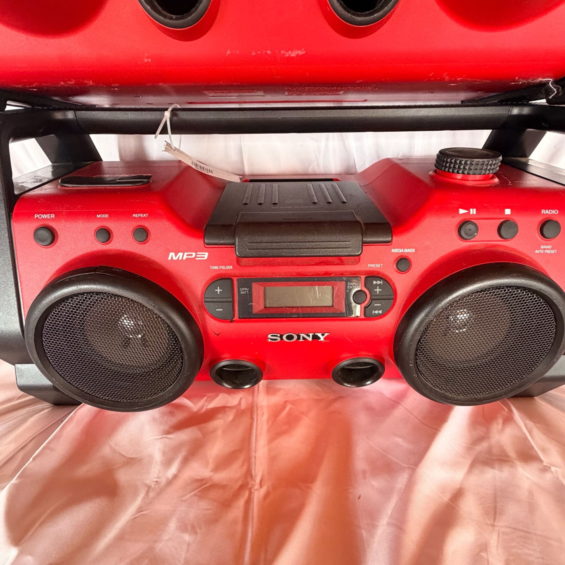 2 Set Sony ZS-H10CP Personal Audio System Boombox Red MP3 CD 5