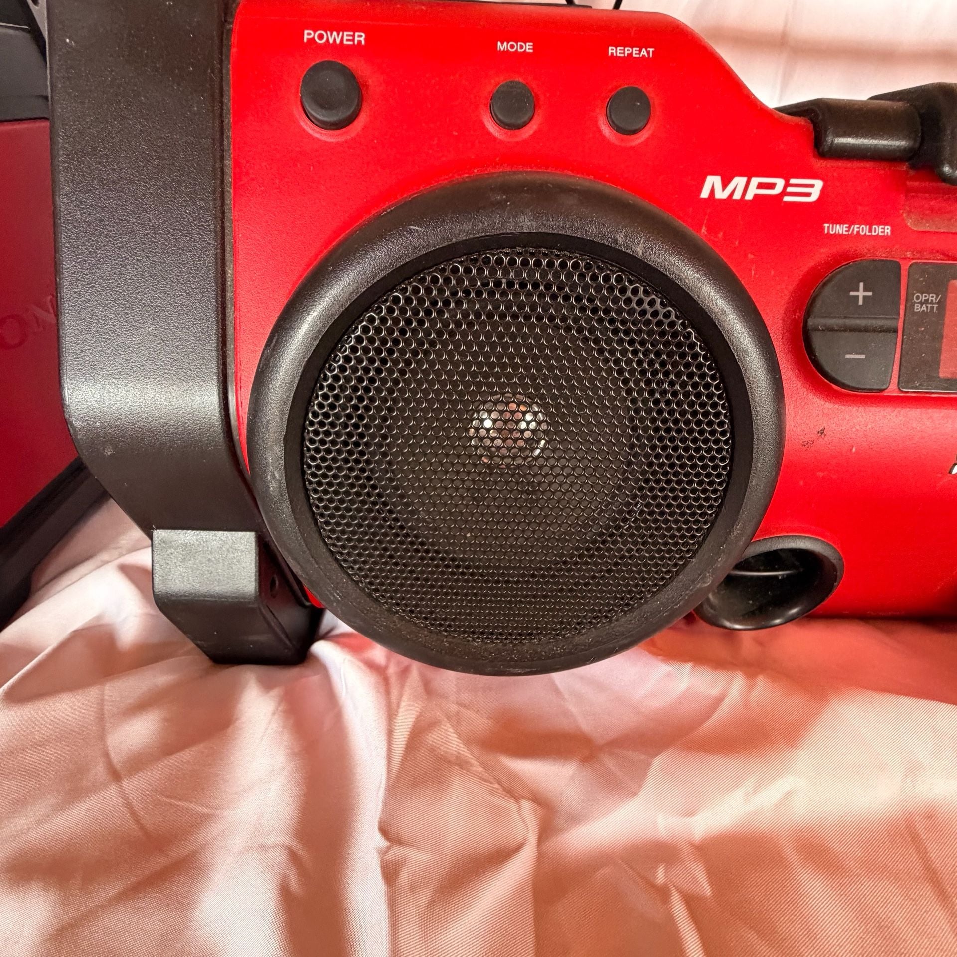 2 Set Sony ZS-H10CP Personal Audio System Boombox Red MP3 CD 17