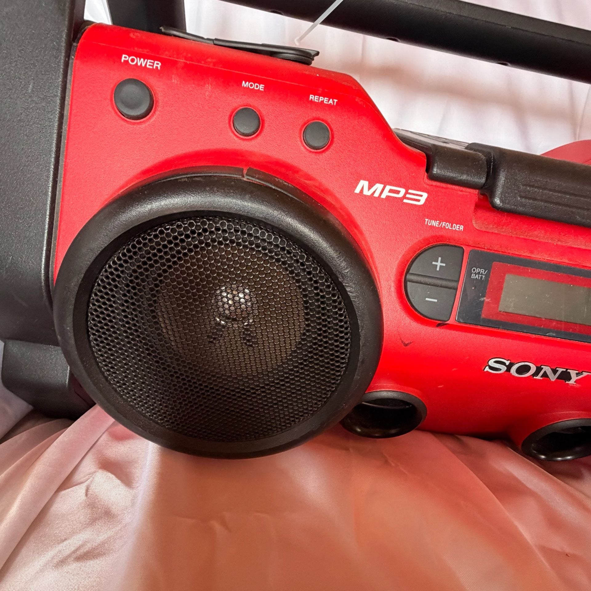 2 Set Sony ZS-H10CP Personal Audio System Boombox Red MP3 CD 20
