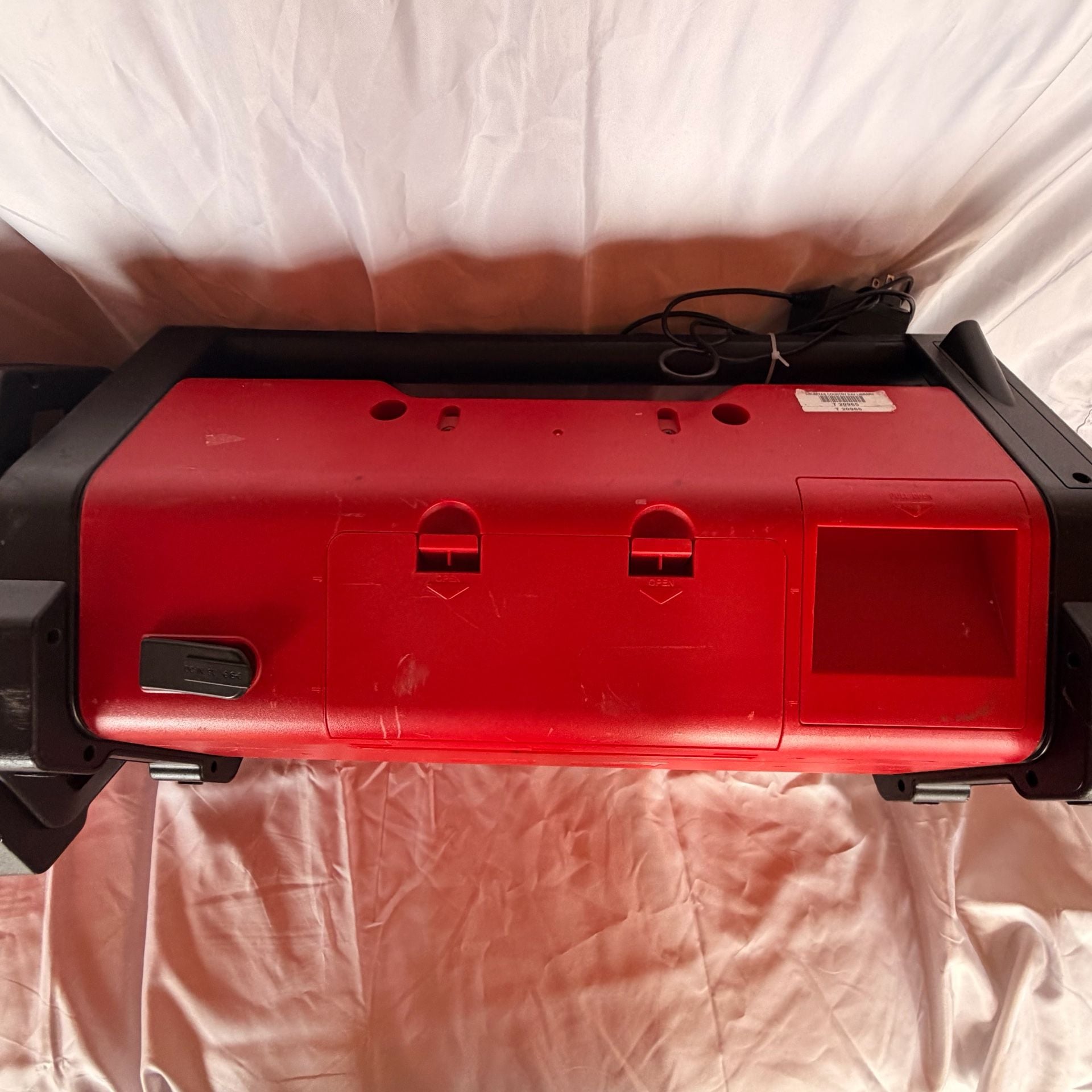 2 Set Sony ZS-H10CP Personal Audio System Boombox Red MP3 CD 21