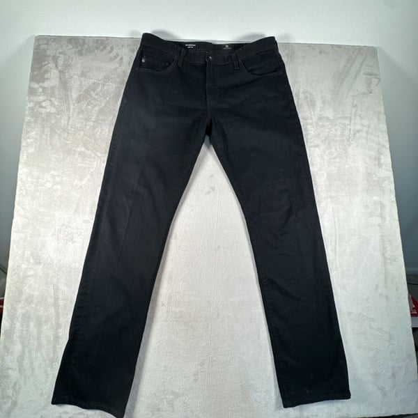 AG Adriano Goldschmied The Graduate Tailored Leg Jeans Black Denim
