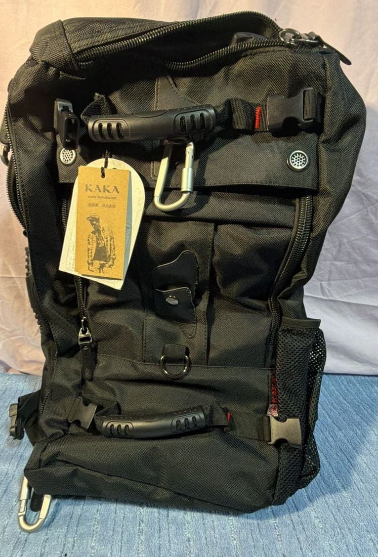 Kaka Black Travel Backpack Laptop Bag New With Tags 2