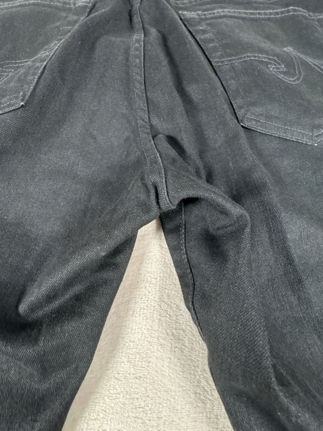 AG Adriano Goldschmied The Graduate Tailored Leg Jeans Black Denim 11