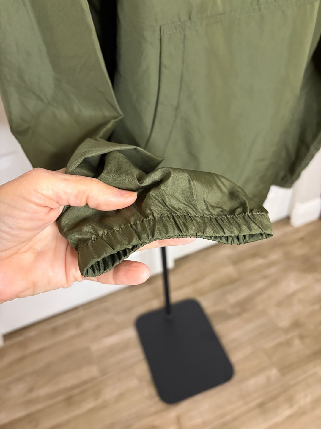 067-Pura Pesca Clothing Co. Clasico Windbreaker Olive Green Pullover Hooded 6