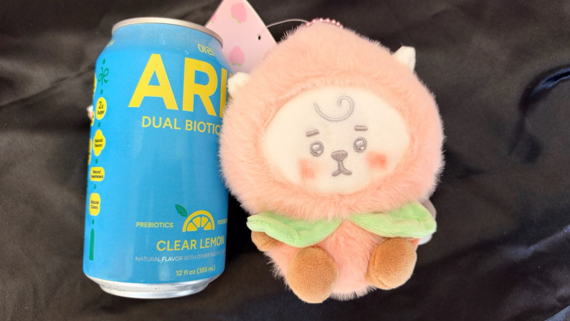 Bt21 RJ Pink Peach Plush Keyring Keychain bag charm BTS Jin seokjin 2