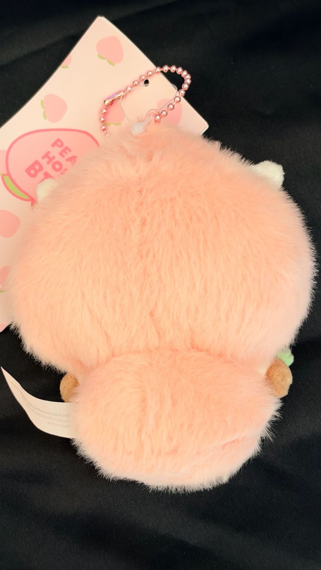 Bt21 RJ Pink Peach Plush Keyring Keychain bag charm BTS Jin seokjin 5