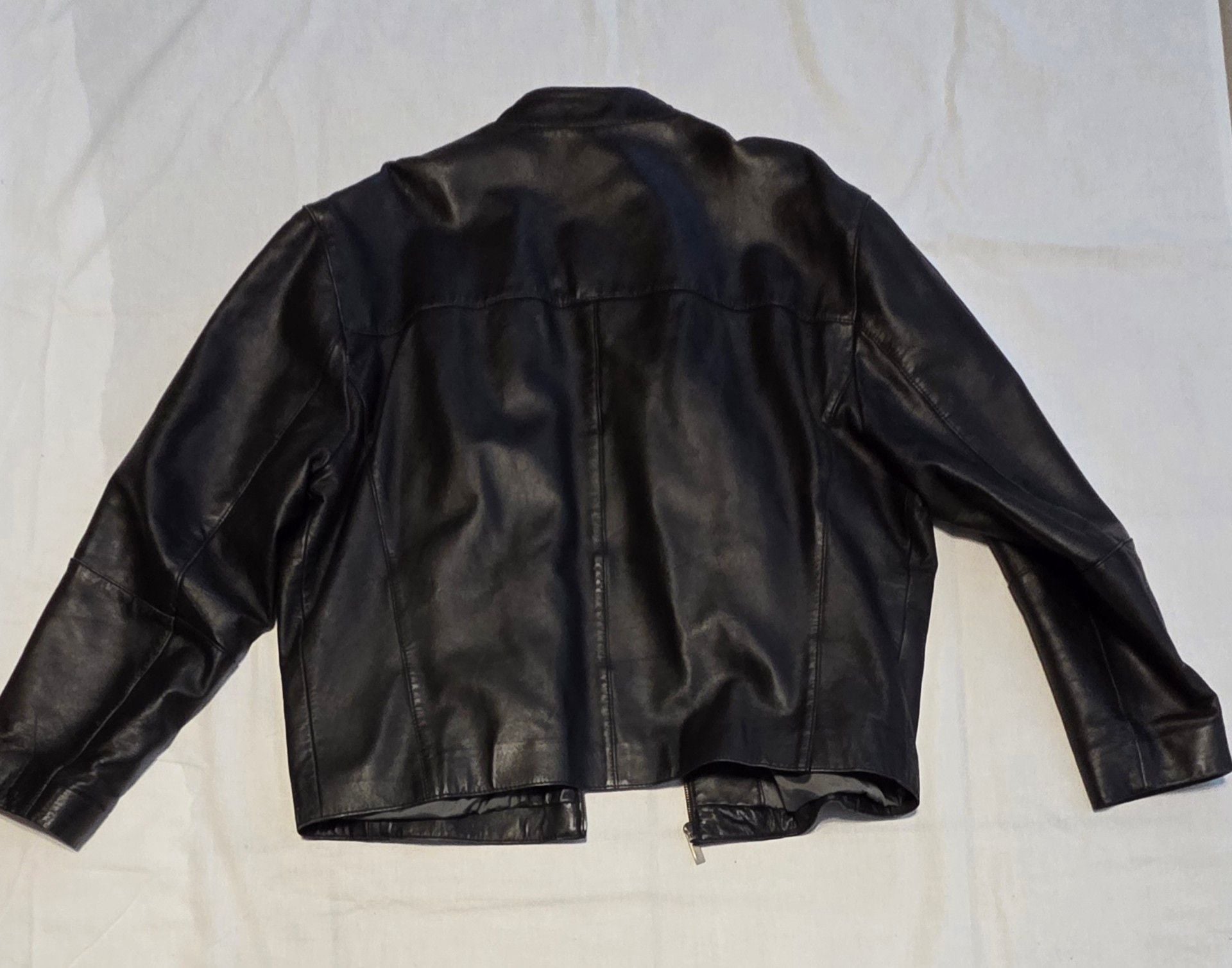 Kenneth Cole Reaction Leather Jacket Size XL Black 2
