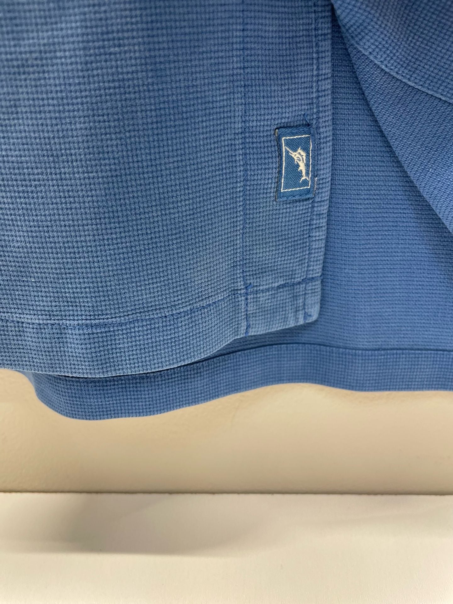 Tommy Bahama Camp Shirt Blue Silk Short Sleeve Button Up 4