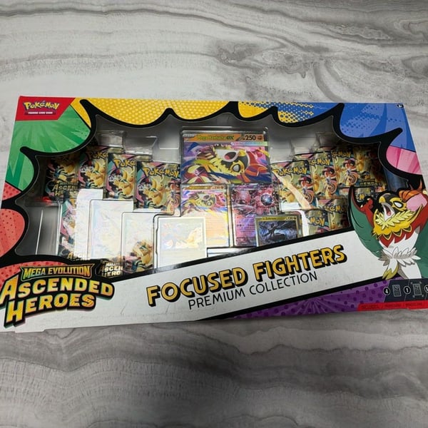 Pokemon TCG Mega Evolution Ascended Heroes Focused Fighters Premium Collection