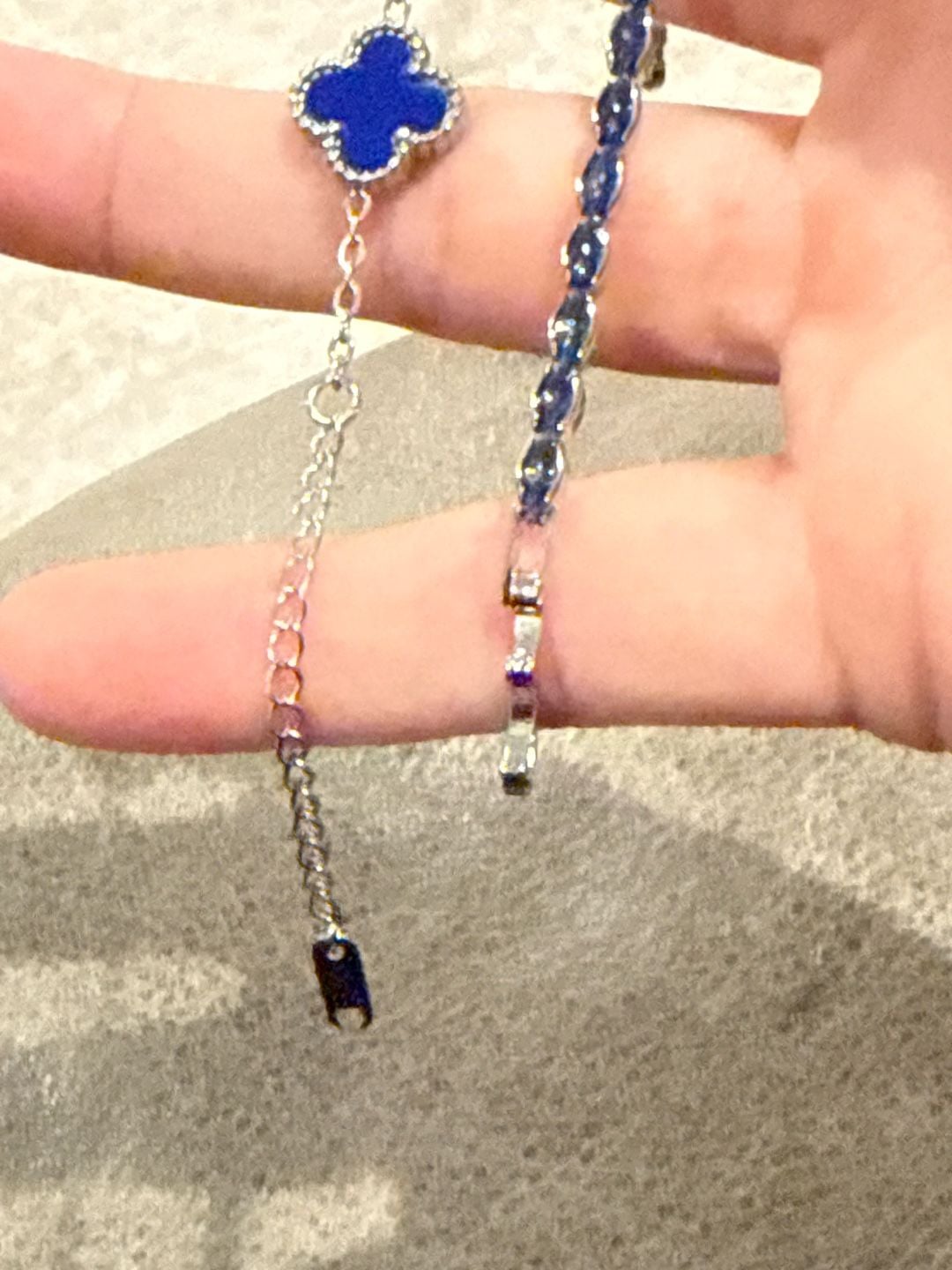 Blue Clover Bracelet Set 3