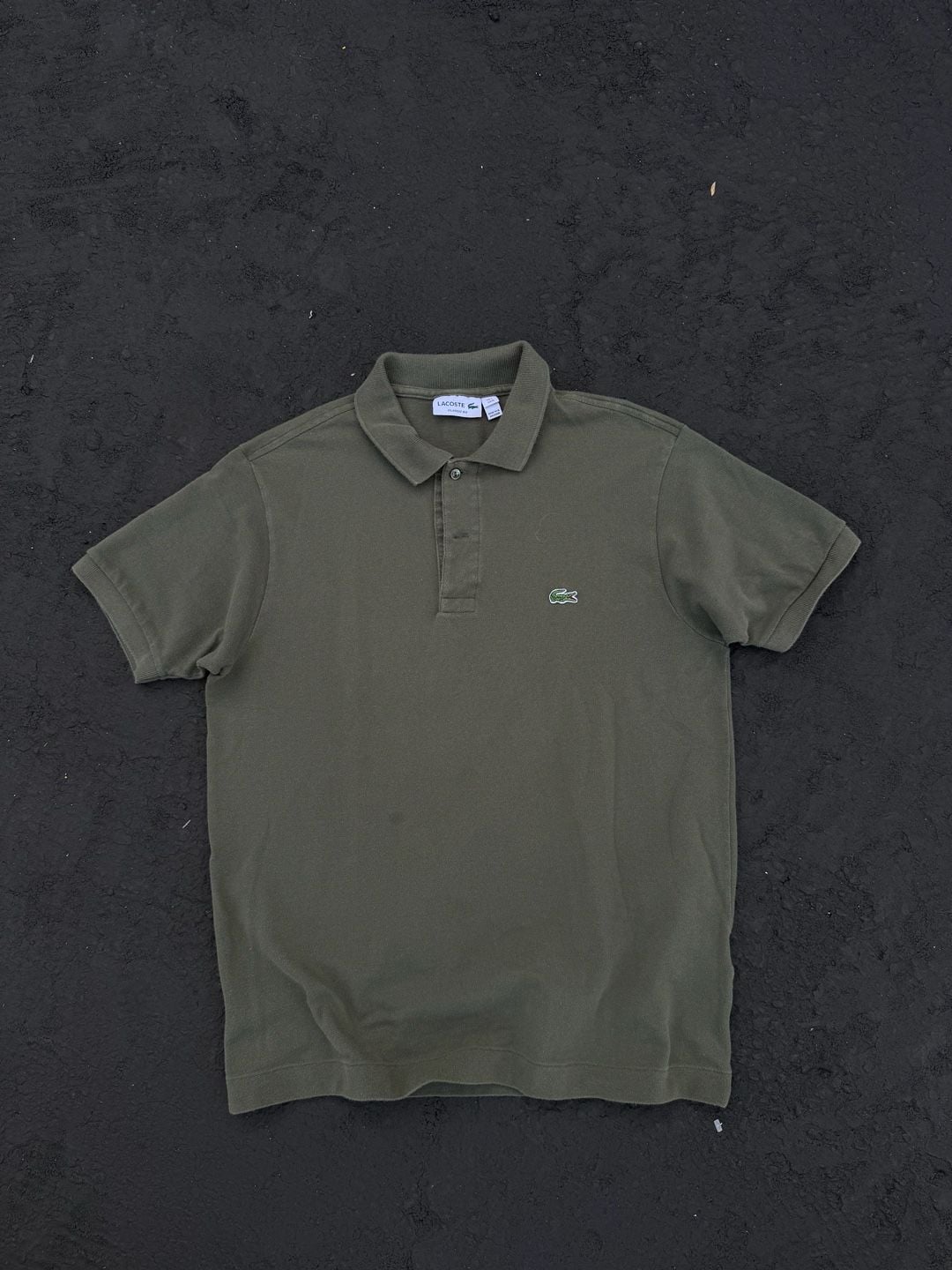 Lacoste Classic Fit Polo Shirt Size US M FR 4 Olive Green Short Sleeve 3