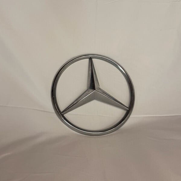 Mercedes-Benz Hood Grille Star Emblem Chrome 7 Inch