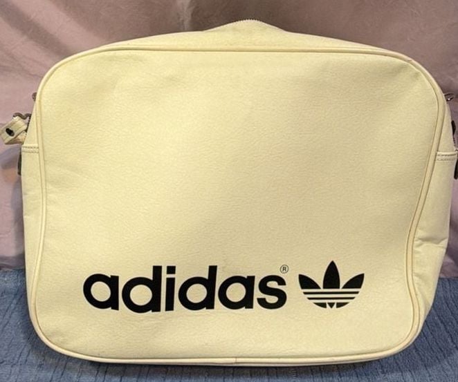 Adidas Vintage Airliner Crossbody Bag White 2