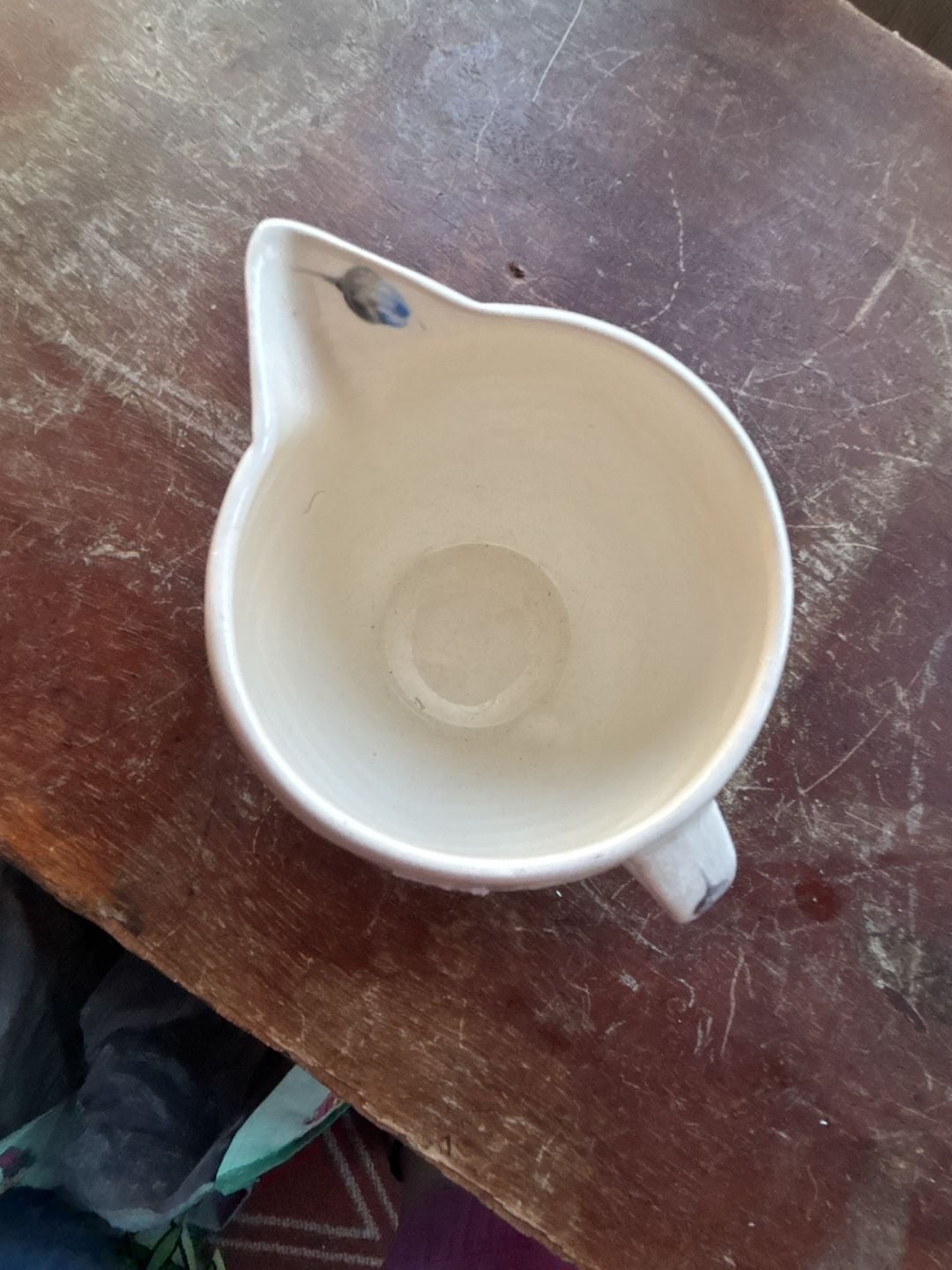 James River Potteries Blue Poppy Ceramic Creamer Pitcher 4