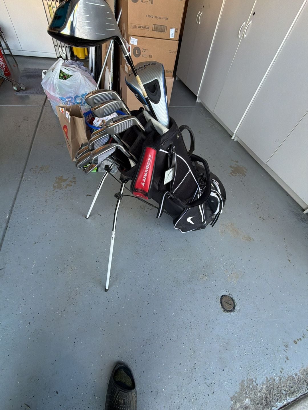 Adams Golf Idea 212 05 Iron Set LH4 Iron to 9 Iron and Wedge King Snake SW ,  Ping putter  7
