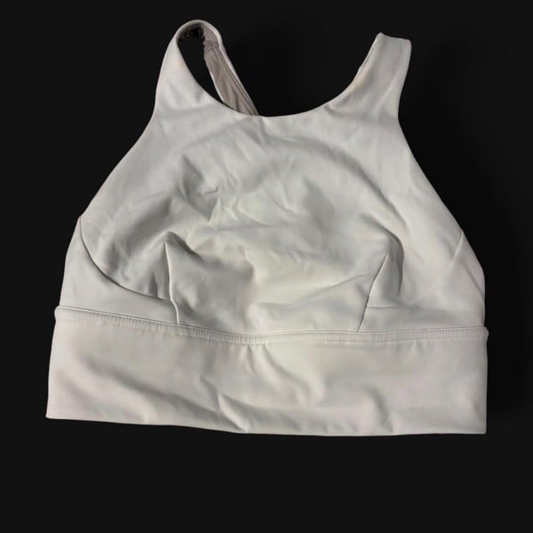 Lululemon Energy Long-Line Bra White Sports Bra