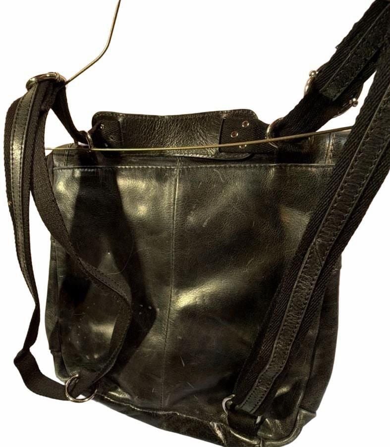 The Sak Ventura Convertible Leather Backpack Black 3