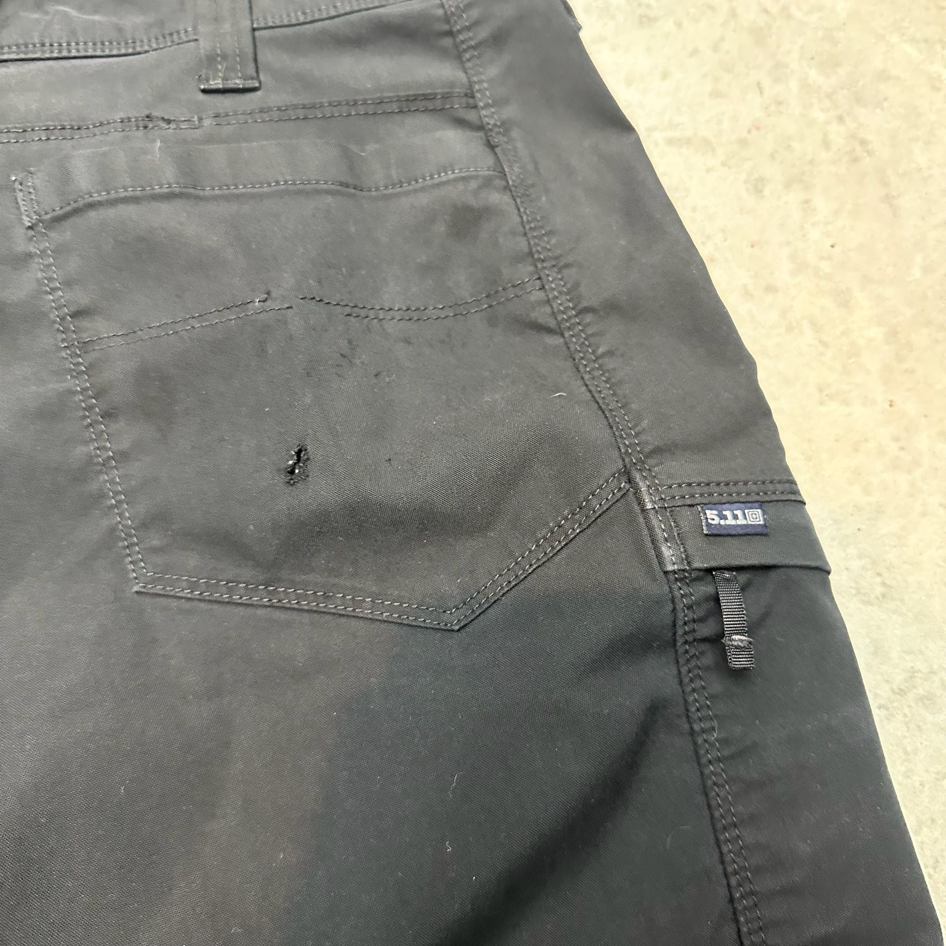 5.11 Tactical Blacl Cargo Shorts - Size 36” 6