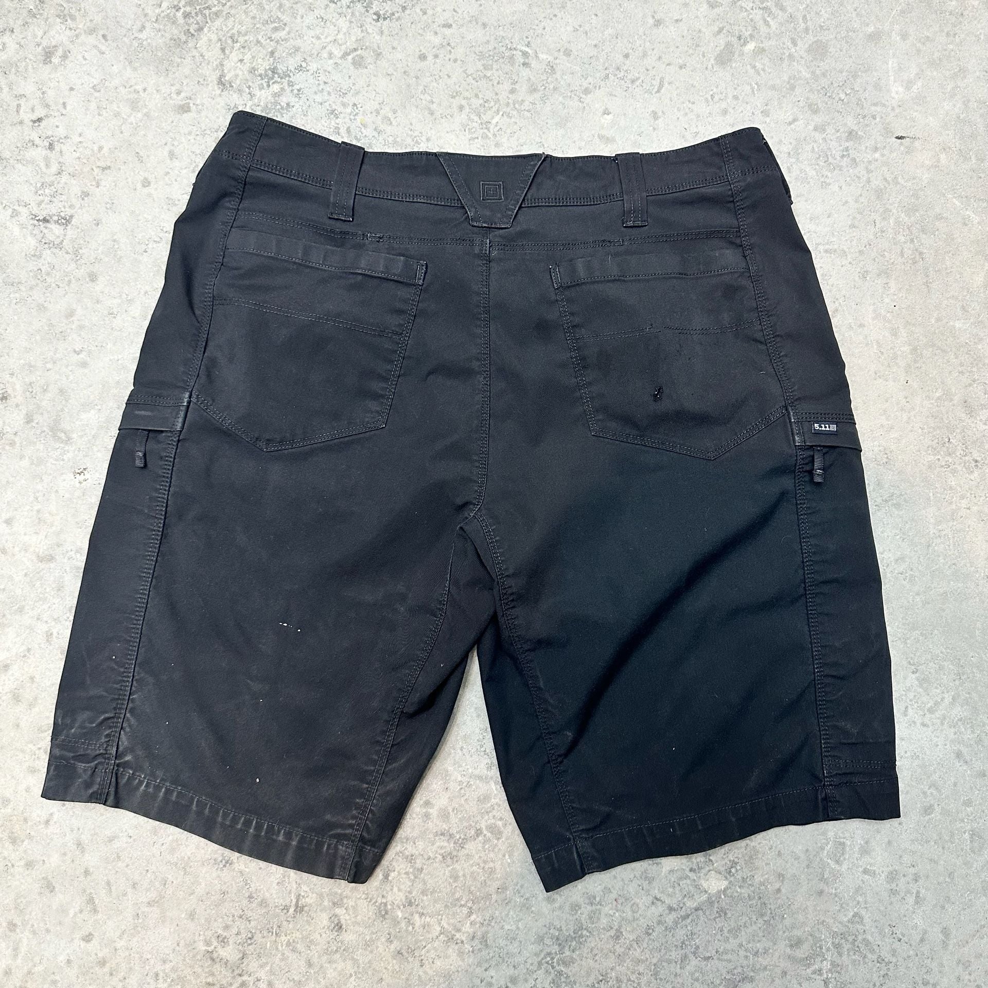 5.11 Tactical Blacl Cargo Shorts - Size 36” 7