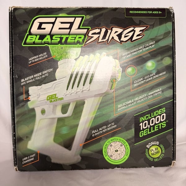Gel Blaster Surge Toy Blaster Full Auto Green White