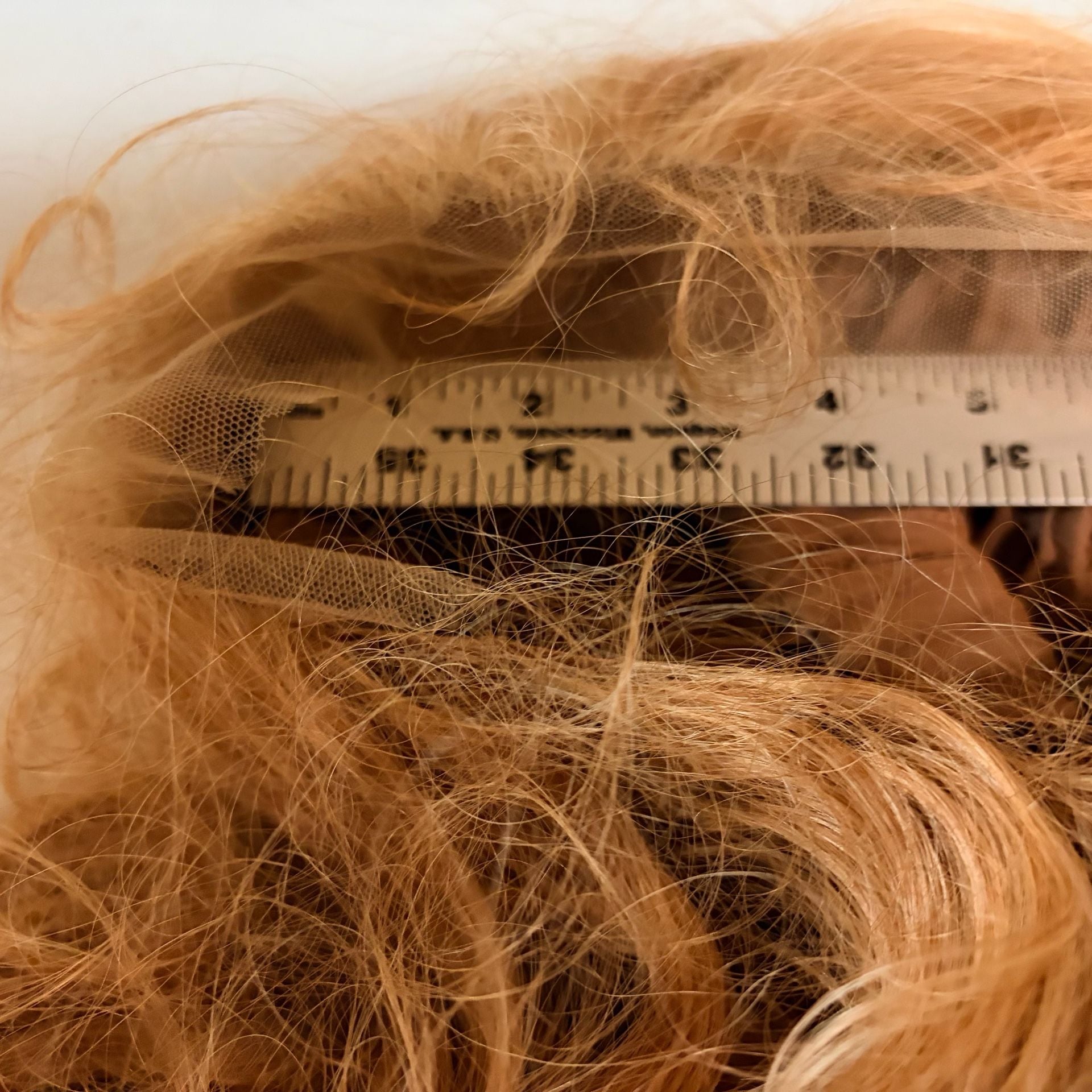 Fabelle Synthetic Hair Wig Long Curly Orange Ginger 8