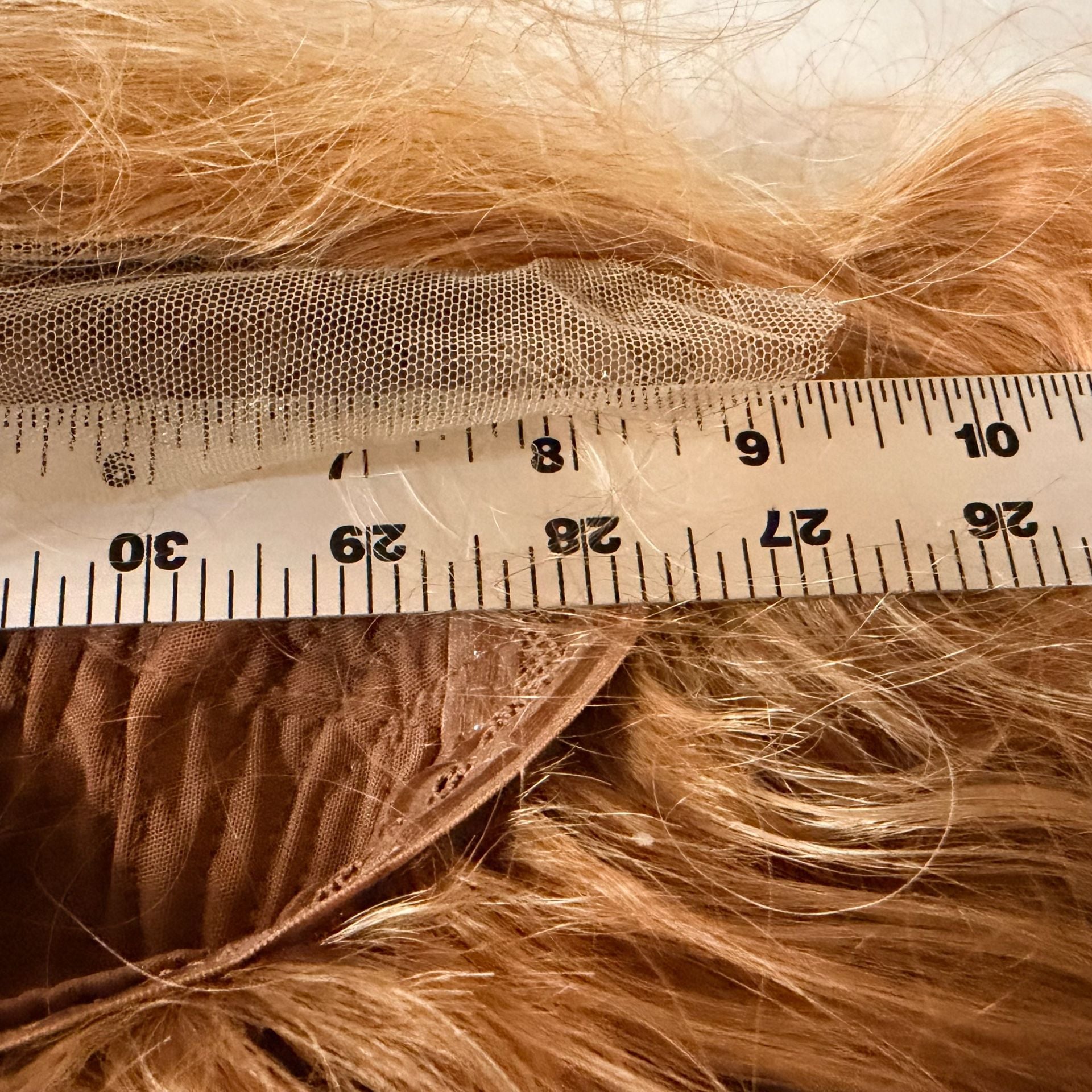 Fabelle Synthetic Hair Wig Long Curly Orange Ginger 9