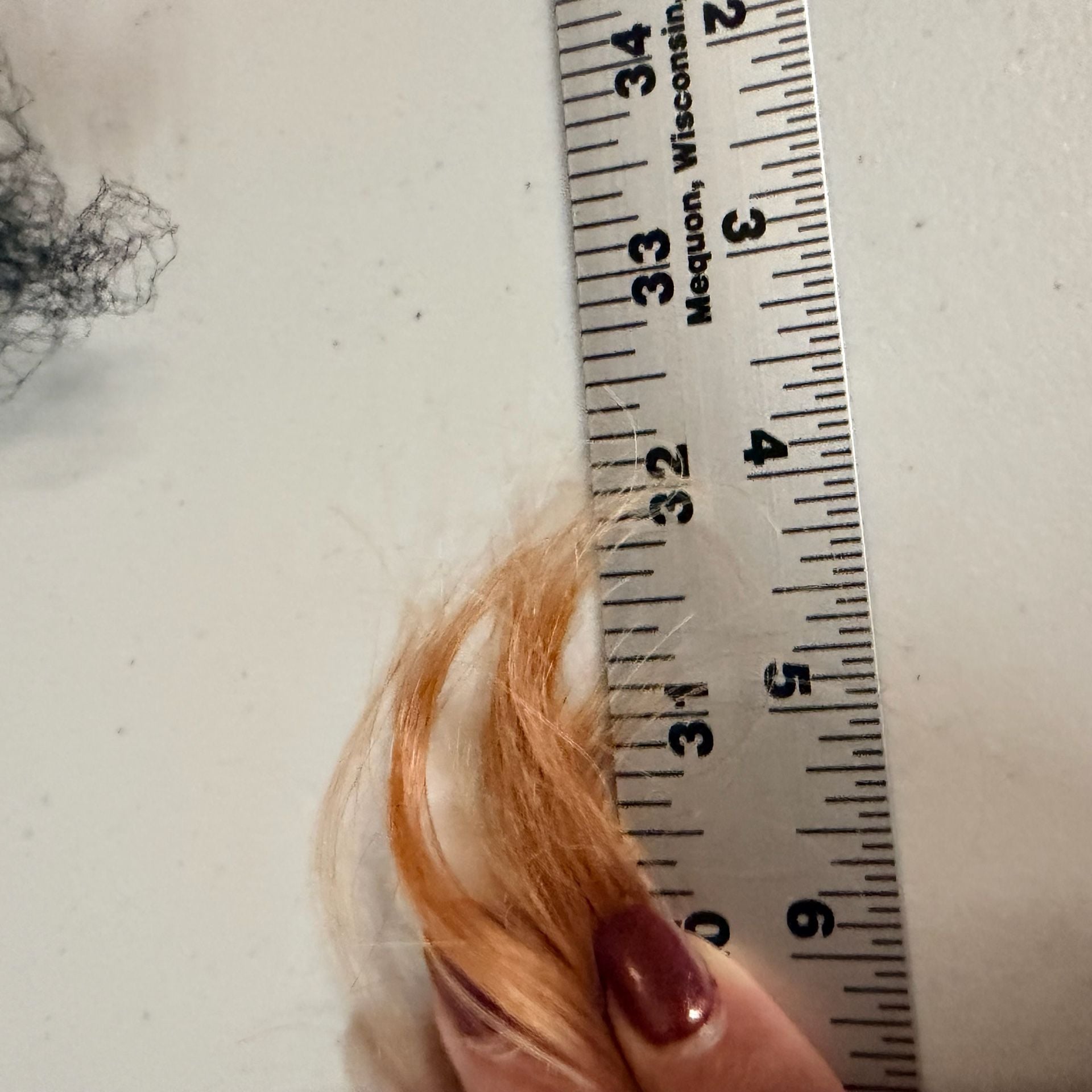 Fabelle Synthetic Hair Wig Long Curly Orange Ginger 11