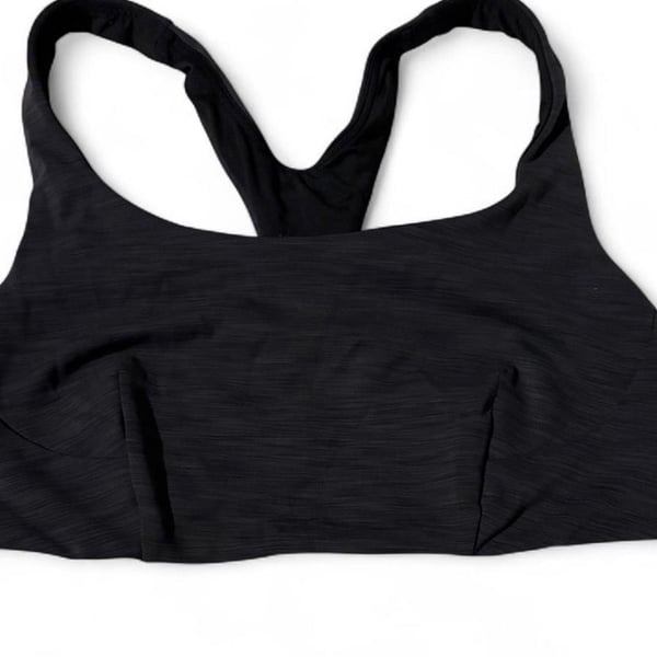 Lululemon Energy Bra Black Heathered Sports Bra